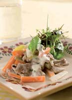 Warm Lamb Salad with Yoghurt and Fresh Mint Dressing